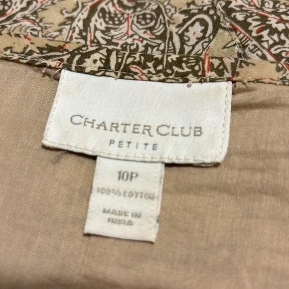 EUC!!🍁FLARED PAISLEY PRINT SKIRT BY CHARTER CLUB - Picture 7 of 8